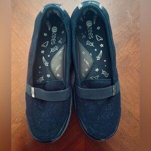 Bzees Navy Blue Slip-On Women’s Shoes